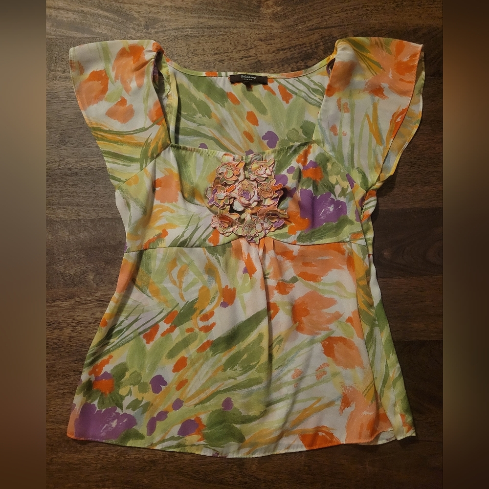 Floral Print Women's Blouse